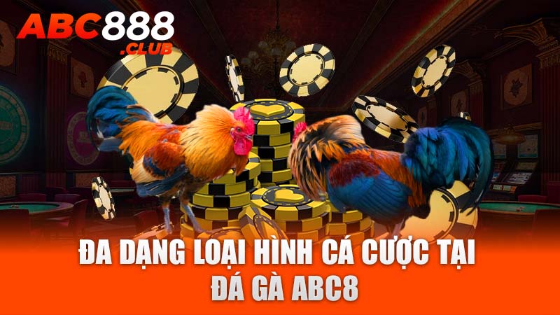 Đa dạng loại hình cá cược tại  đá gà ABC8